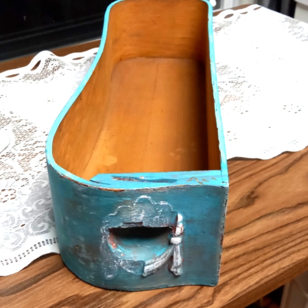 Vintage wood sewing drawer